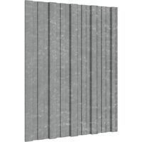vidaXL Panel para tejado acero galvanizado plata 12 unidades 60x45 cm