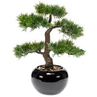 Emerald Mini bonsai artificial Ficus verde 47 cm 420006