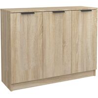 Aparador de madera contrachapada roble Sonoma 90,5x30x70 cm vidaXL