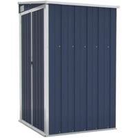 Cobertizo de jardín de pared acero galvanizado 118x100x178 cm vidaXL