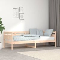 Sofá cama madera maciza de pino 80x200 cm vidaXL