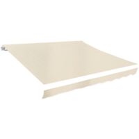 Toldo de lona blanco crema 4x3 m (sin estructura) vidaXL