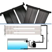 vidaXL Panel de calentador solar de piscina 80x620 cm