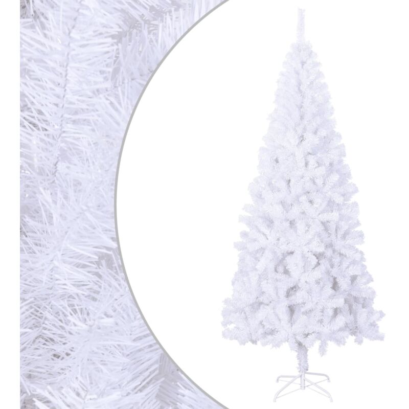 Albero di Natale Innevato ad Ombrello in Pvc H.180/240 cm Apertura ad  Ombrello - Blanco Slim