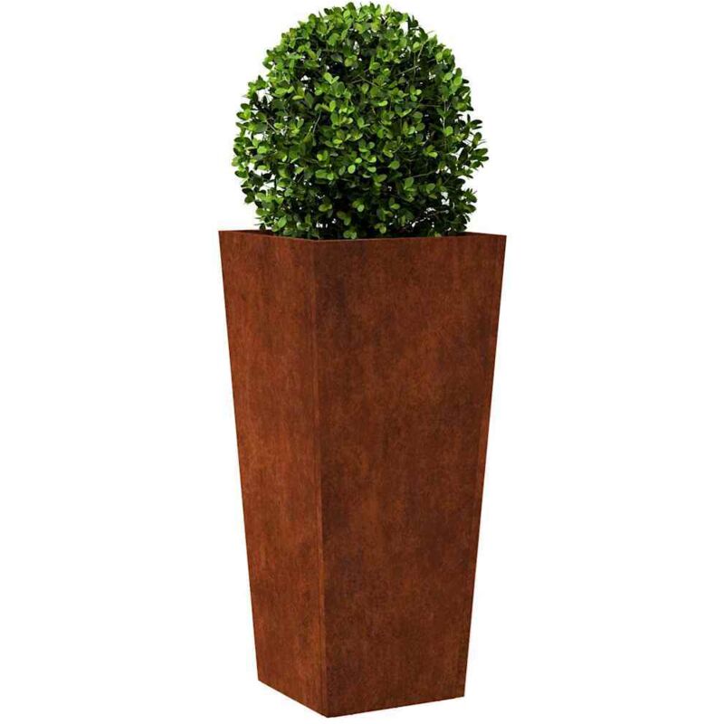 vidaXL Fioriera Arrugginita 120x40x40 cm in Acciaio Corten