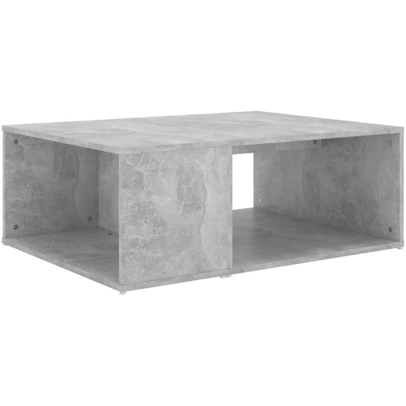 VidaXL Tavolino Salotto Grigio Cemento 80x80x36,5 Cm In Legno Multistrato - 3