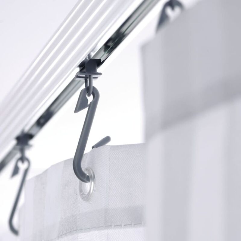 Uigos ganci per tenda da doccia per bagno, in acciaio INOX – Set di 12, cromo