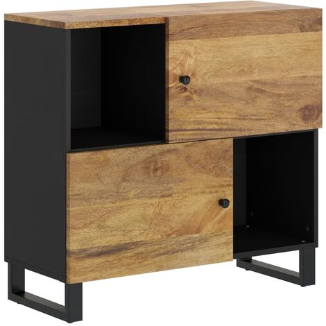 Credenza con 2 Ante 80x33x75 cm in Legno Massello di Mango vidaXL (1/5)