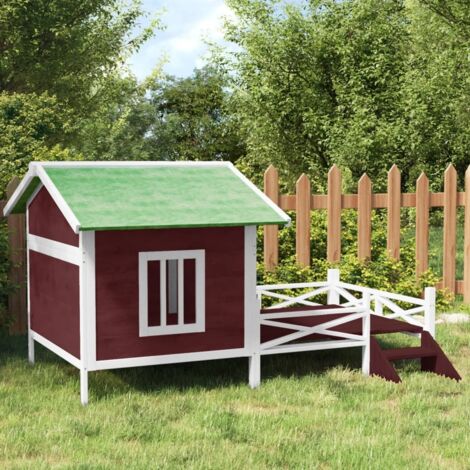 vidaXL Cuccia per Cani Moka 159x120x88,5 cm in Legno Massello di Pino (1/5)