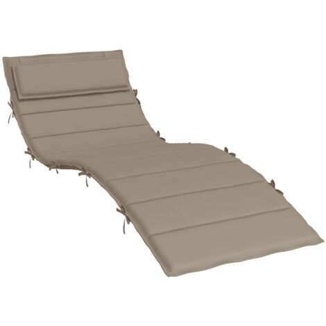 Cuscino per Lettino Tortora 180x60x4 cm in Tessuto Oxford vidaXL