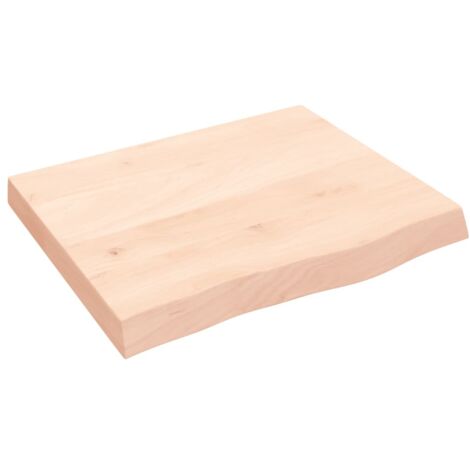 vidaXL Ripiano a Parete 60x50x(2-6) cm Massello Rovere Non Trattato