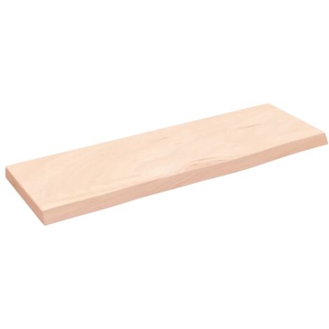 vidaXL Ripiano a Parete 60x20x2 cm Legno Massello Rovere Non Trattato