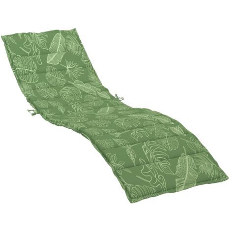 Cuscino per Lettino con Motivo a Foglie in Tessuto Oxford vidaXL (1/5)
