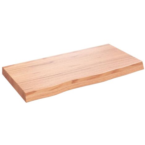 vidaXL Ripiano Muro Marrone 80x40x(2-6) cm Massello Rovere Trattato