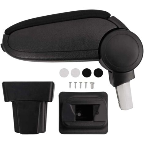 vidaXL Bracciolo per Auto Nero 11,5x32x(30-50) cm in ABS