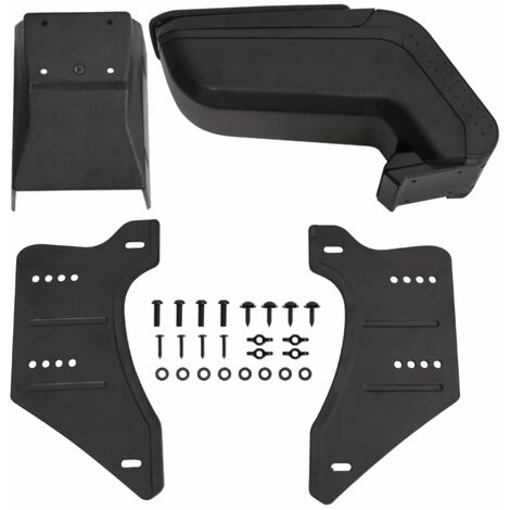 vidaXL Bracciolo per Auto Universale Nero 14x30x(32-48,5) cm in ABS