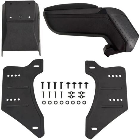 vidaXL Bracciolo per Auto Universale Nero 13x33(33-53) cm in ABS
