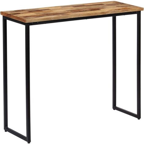 Tavolo Consolle in Legno Massello di Teak 90x30x76 cm vidaXL
