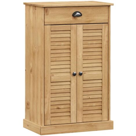 Scarpiera VIGO 60x35x96 cm in Legno Massello di Pino vidaXL