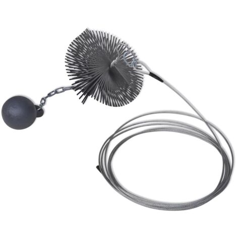 Spazzola Rotonda per Canna Fumaria Diametro 25 cm vidaXL