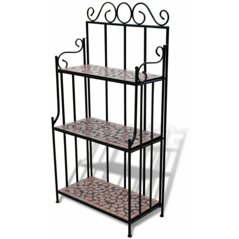 Piedistallo per Piante Terracotta con Mosaico vidaXL (1/5)