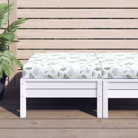 Cuscino Pallet Motivo a Foglie 60x60x8 cm in Tessuto Oxford vidaXL