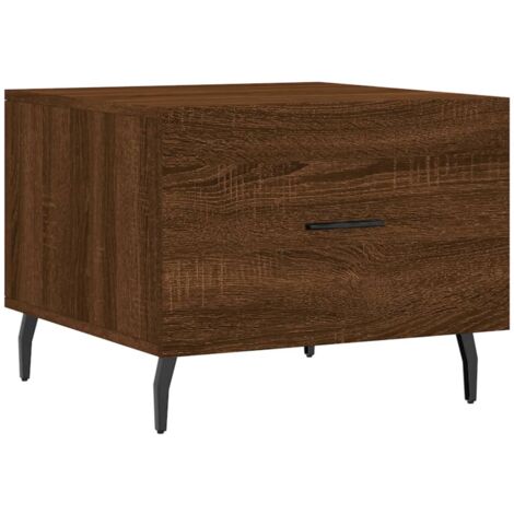 vidaXL Tavolino da Salotto Rovere Marrone 50x50x40cm Legno Multistrato