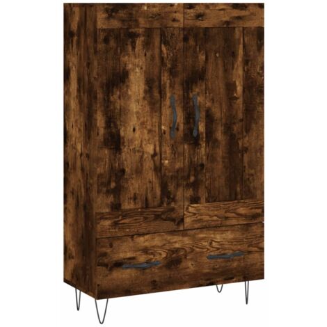 Credenza vidaXL Legno Altholz e Vetro 69,5x31x115cm - Design Vintage