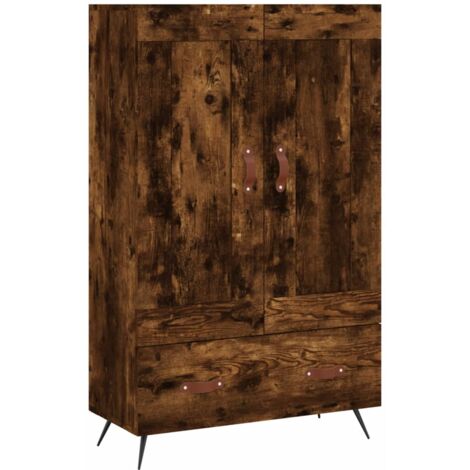 vidaXL Credenza Rovere Fumo 69,5x31x115 cm in Legno Multistrato (1/5)