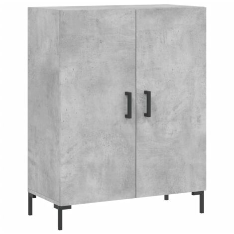 vidaXL Credenza Grigio Cemento 69,5x34x90 cm in Legno Multistrato (1/5)