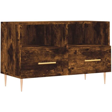VidaXL Mobile con Cassetto Rovere Fumo 80x46x81,5 cm Legno Multistrato | Leroy Merlin