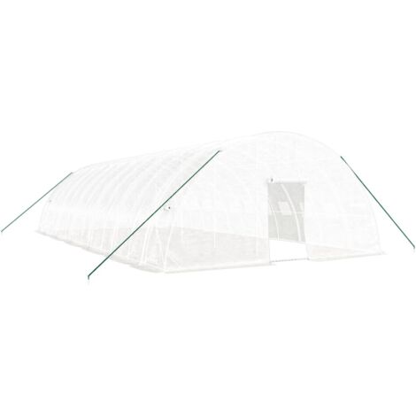 Serra con Telaio in Acciaio Bianco 72 m² 12x6x2,85 m vidaXL
