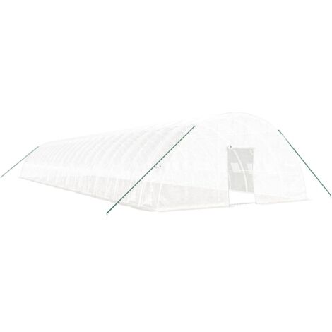 Serra con Telaio in Acciaio Bianco 132 m² 22x6x2,85 m vidaXL
