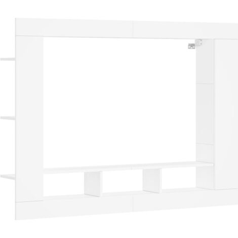vidaXL Mobile Porta TV Bianco 152x22x113 cm in Legno Multistrato