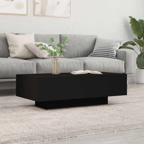 vidaXL Tavolino da Salotto Nero 100x49,5x31 cm in Legno Multistrato (1/6)