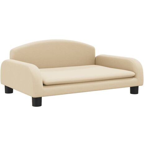 vidaXL Divano per Bambini Crema 70x45x30 cm in Tessuto