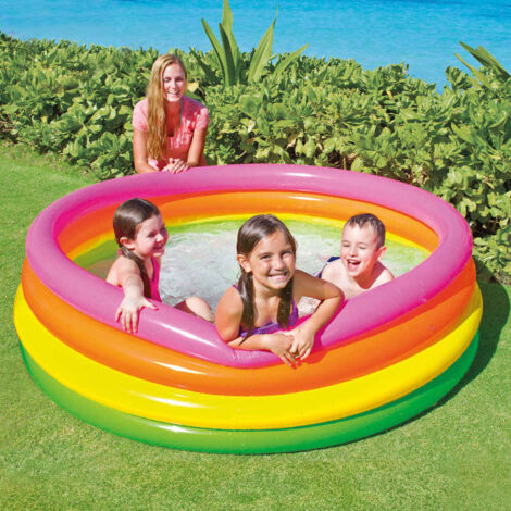 Tubo Gonfiabile Intex Con Maniglie, Anello Colorato Per Piscina, Modello #59258, Colori Misti