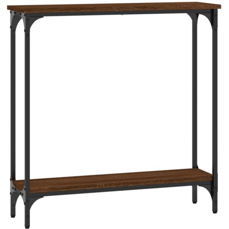 Tavolino Consolle Rovere Marrone 75x22,5x75cm Legno Multistrato vidaXL