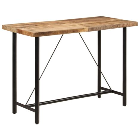Tavolino da Bar 150x70x107 cm Legno Massello di Mango e Ferro vidaXL