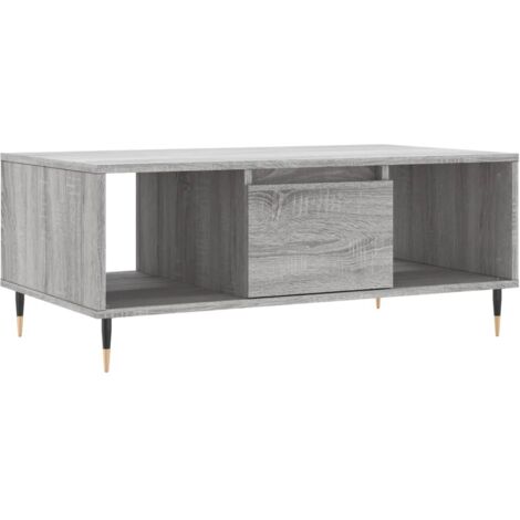 vidaXL Tavolino Salotto Grigio Sonoma 90x50x36,5 cm Legno Multistrato (1/5)