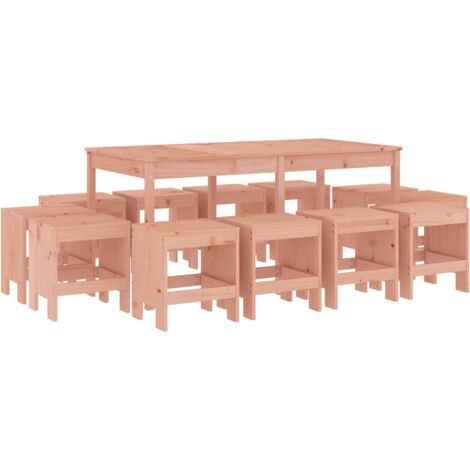 Set da Pranzo per Giardino 13 pz in Legno Massello di Douglas vidaXL (1/5)