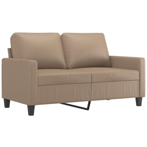 vidaXL Divano a 2 Posti Cappuccino 140 cm in Similpelle