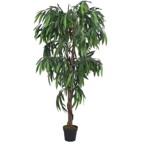Artificial Mango Tree 300 Leaves 80 cm Green vidaXL