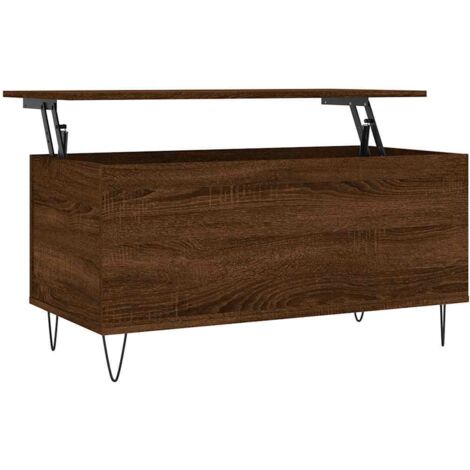 vidaXL Tavolino Salotto Rovere Marrone 90x44,5x45 cm Legno Multistrato
