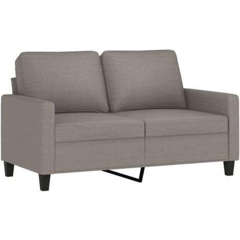 Divano a 2 Posti Tortora 120 cm in Tessuto vidaXL 918643