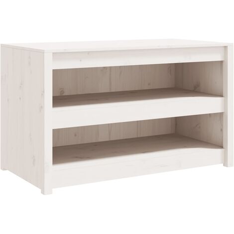 Mobile da Cucina da Esterno Bianco 106x55x64 cm Legno Massello di Pino vidaXL