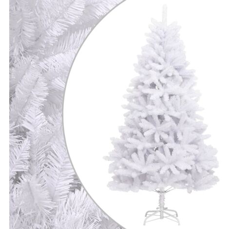 Albero di Natale Artificiale Incernierato con Base Bianco 210cm vidaXL (1/5)