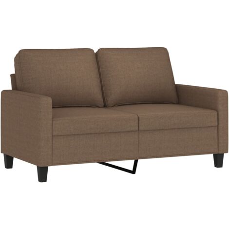 Divano a 2 Posti Marrone 120 cm in Tessuto vidaXL