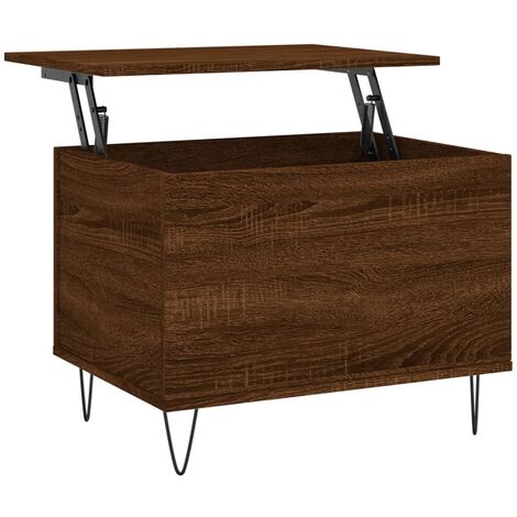 vidaXL Tavolino Salotto Rovere Marrone 60x44,5x45 cm Legno Multistrato (1/5)