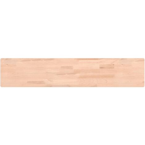 vidaXL Mensola a Parete 100x20x4 cm in Legno Massello di Faggio (1/5)